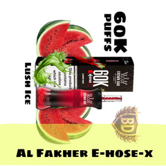 Al Fakher Crown Bar E Hose X 60000 Puffs Lush Ice