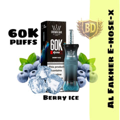 Al Fakher Crown Bar E Hose X 60000 Puffs Berry Ice