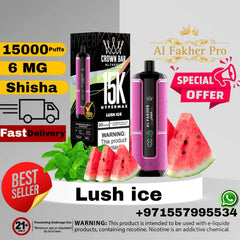 Al Fakher Crown Bar Hypermax 15000 Puffs Disposable Vape