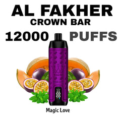 Al Fakher Crown Bar 12000 Puffs 50MG Best Disposable Vape in UAE