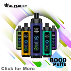 AL FAKHER Crown Bar Pro 8000 Puffs Disposable Vape in Dubai UAE