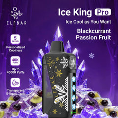 ELFBAR Ice King Pro 40000 Puffs Blackcurrant Passion Fruit