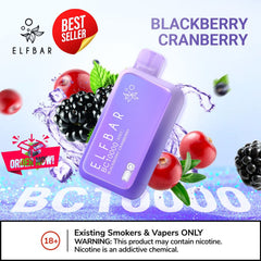 ELF BAR 10000 Puffs Blackberry Cranberry Disposable Vape in Dubai UAE