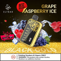 ELF BAR 10000 Puffs Grape Raspberry Ice Disposable Vape in Dubai UAE
