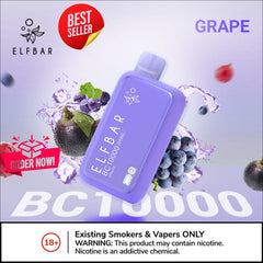ELF BAR 10000 Puffs Grape Disposable Vape in Dubai UAE