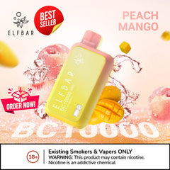 ELF BAR 10000 Puffs Peach Mango Disposable Vape in Dubai UAE