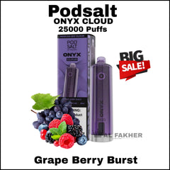 Pod Salt Onyx Cloud 25000 Puffs Grape Berry Burst in Dubai UAE
