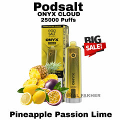 Pod Salt Onyx Cloud 25000 Puffs Pineapple Passion Lime in Dubai UAE