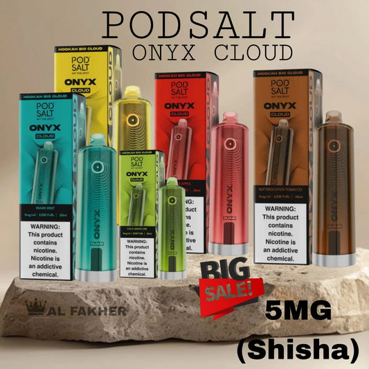 Pod Salt Onyx Cloud 25000 Puffs 5mg Disposable Vape in UAE