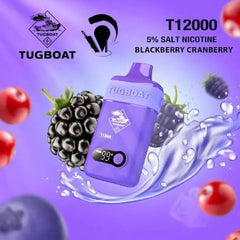 Tugboat T12000 Disposable Vape Blackberry Cranberry