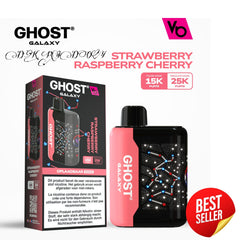Vapes Bars Ghost Galaxy 25000 Puffs Strawberry Raspberry Cherry In UAE