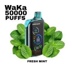 Waka ice Blast 50000 Puffs 50mg Fresh Mint in Dubai, UAE