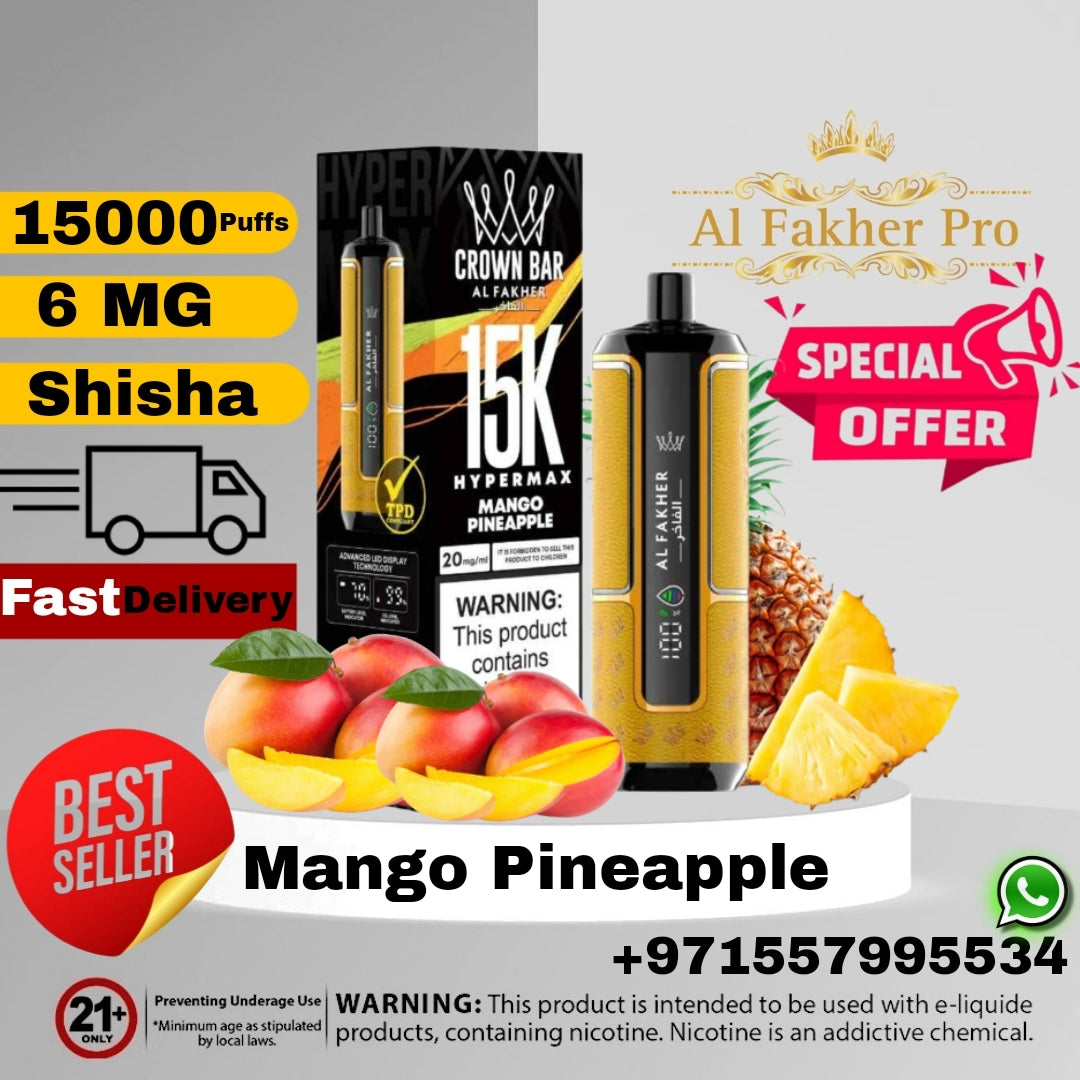Al Fakher Crown Bar 40000 Puffs All Flavors Reviews