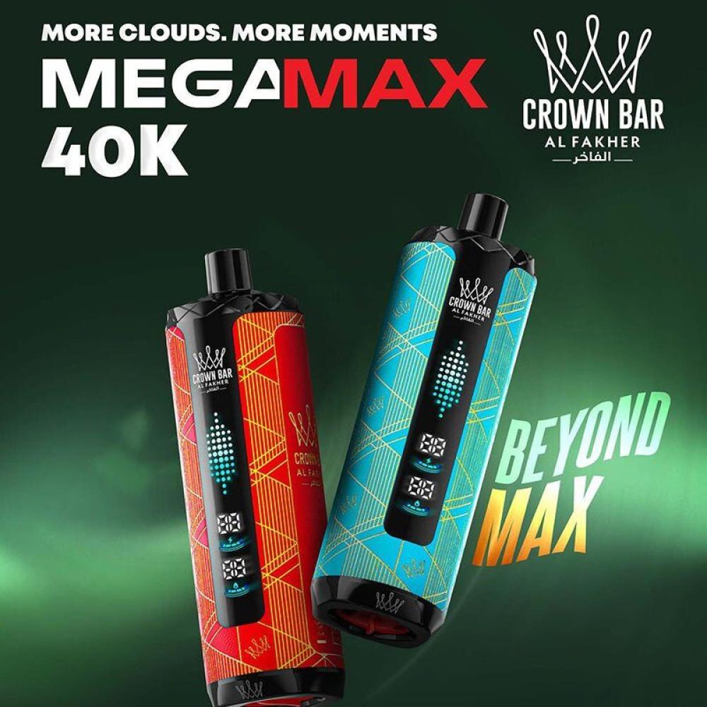 Al Fakher Crown Bar Mega Max 40K Puffs All Flavors Review