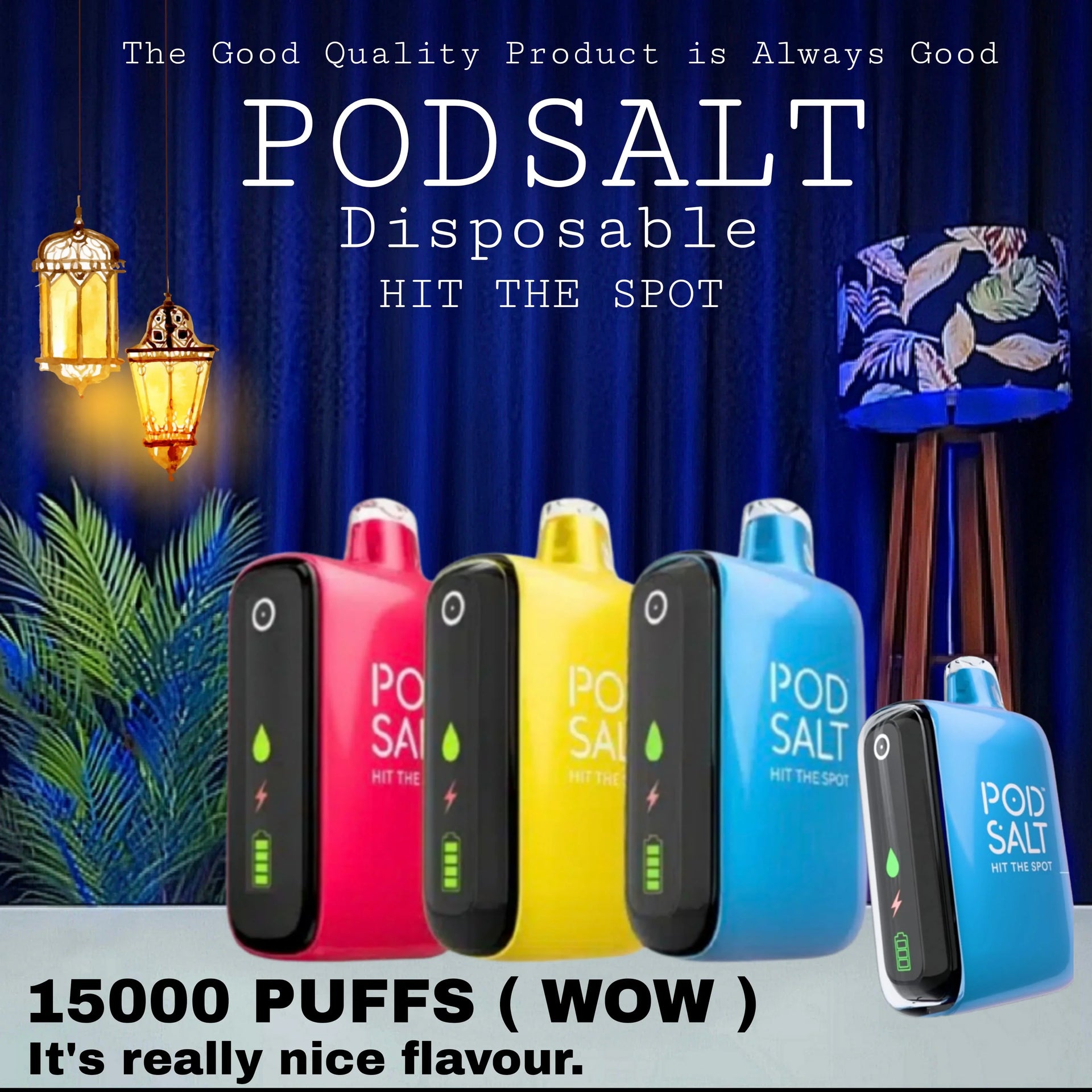 Pod Salt 15000 Puffs Disposable Vape 20mg In UAE