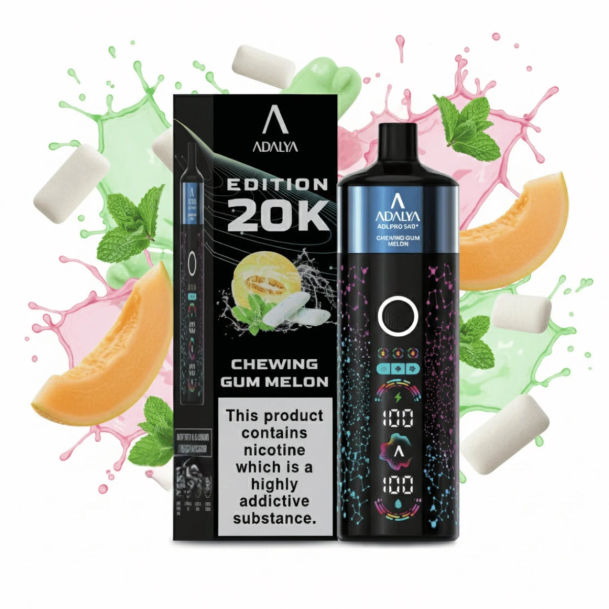 Adalya Edition 20000 Puffs Chewing Gum Melon