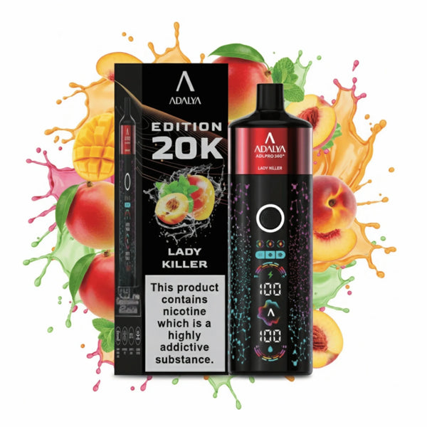 lady killer vape flavor Adalya Edition 20000 Puffs Disposable in Dubai UAE – Best Disposable Vape xros kit How To Check Your Color:Strawberry Lemon Grape