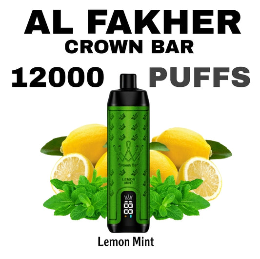Al Fakher Crown Bar 12000 Puffs 50MG Best Disposable Vape in UAE