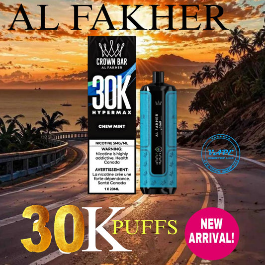 Al Fakher 30000 Puffs Heypermax Chew Mint Disposable Vape in UAE