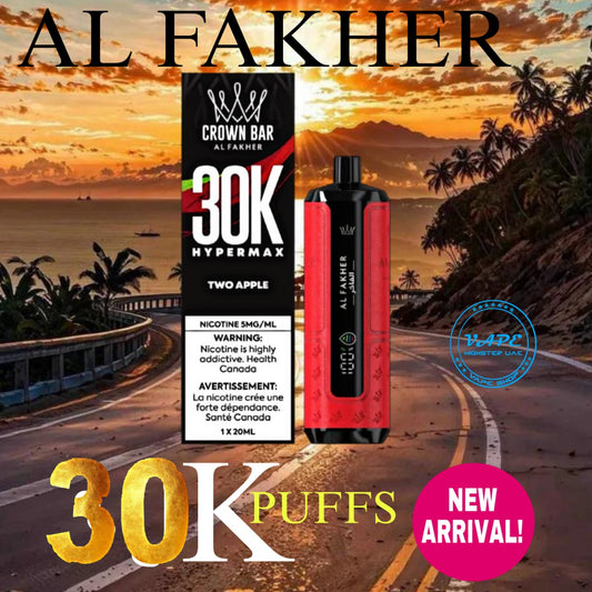 Al Fakher 30000 Puffs Heypermax Two Apple Disposable Vape in UAE