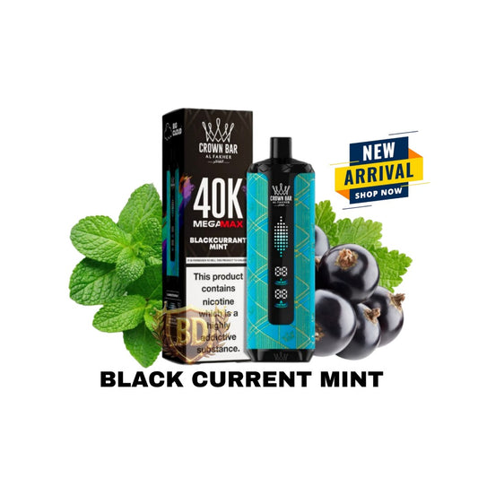 Al Fakher Crown Bar Mega Max 40000 Puffs Blackcurrant Mint