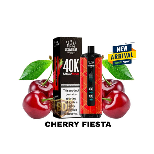 Al Fakher Crown Bar Mega Max 40000 Puffs CHERRY FIESTA