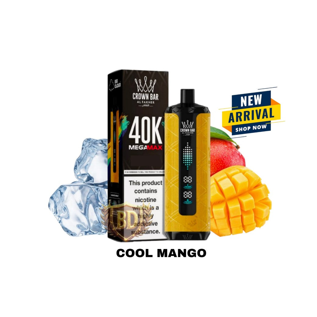 Al Fakher Crown Bar Mega Max 40000 Puffs Cool Mango