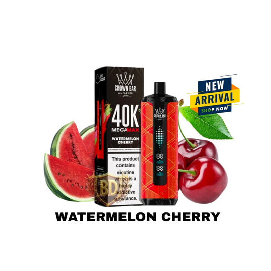 Al Fakher Crown Bar Mega Max 40000 Puffs Watermelon Cherry