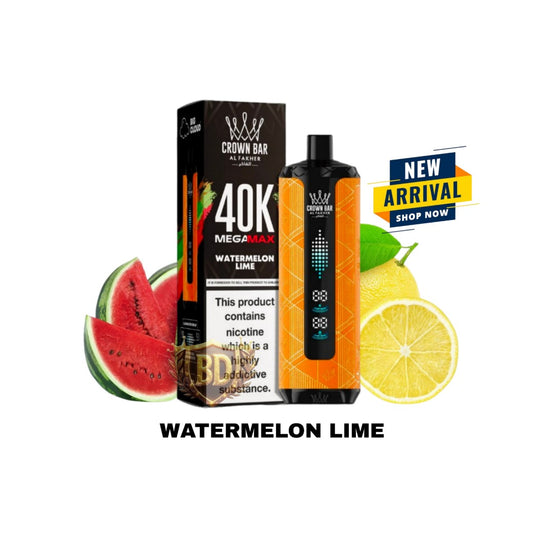 Al Fakher Crown Bar Mega Max 40000 Puffs Watermelon Lime