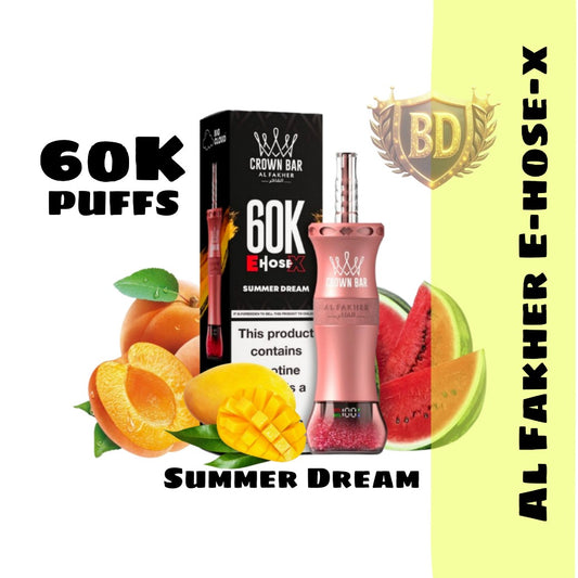 Al Fakher Crown Bar E Hose X 60000 Puffs Summer Dream