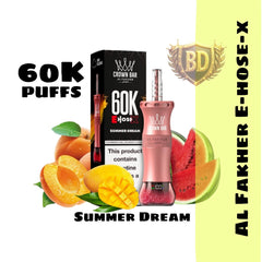 Al Fakher Crown Bar E Hose X 60000 Puffs Summer Dream