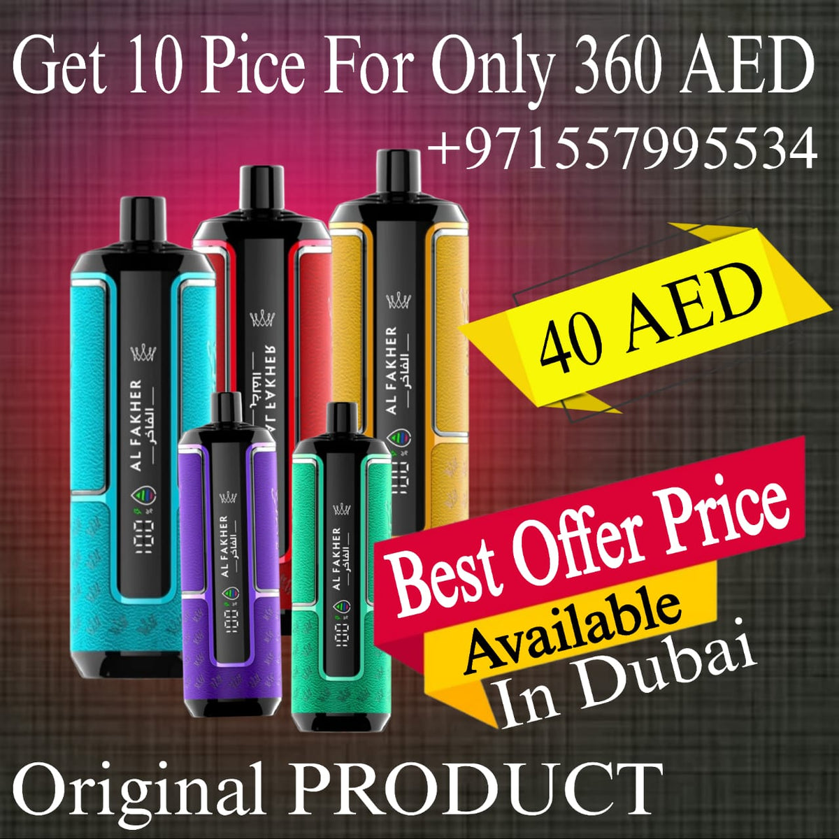 Al Fakher Crown Bar Hypermax 15000 Puffs Disposable Vape in UAE