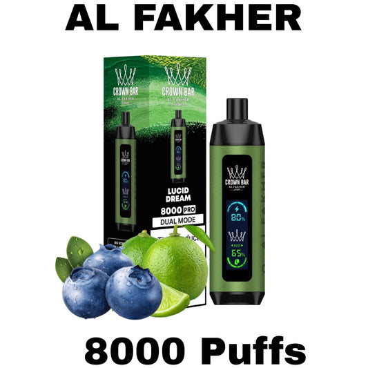 Al Fakher Crown Bar 8000 Puffs Lucid Dream