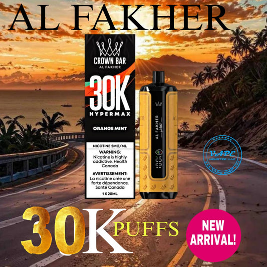 Al Fakher 30000 Puffs Heypermax Orange Mint  Disposable Vape in UAE
