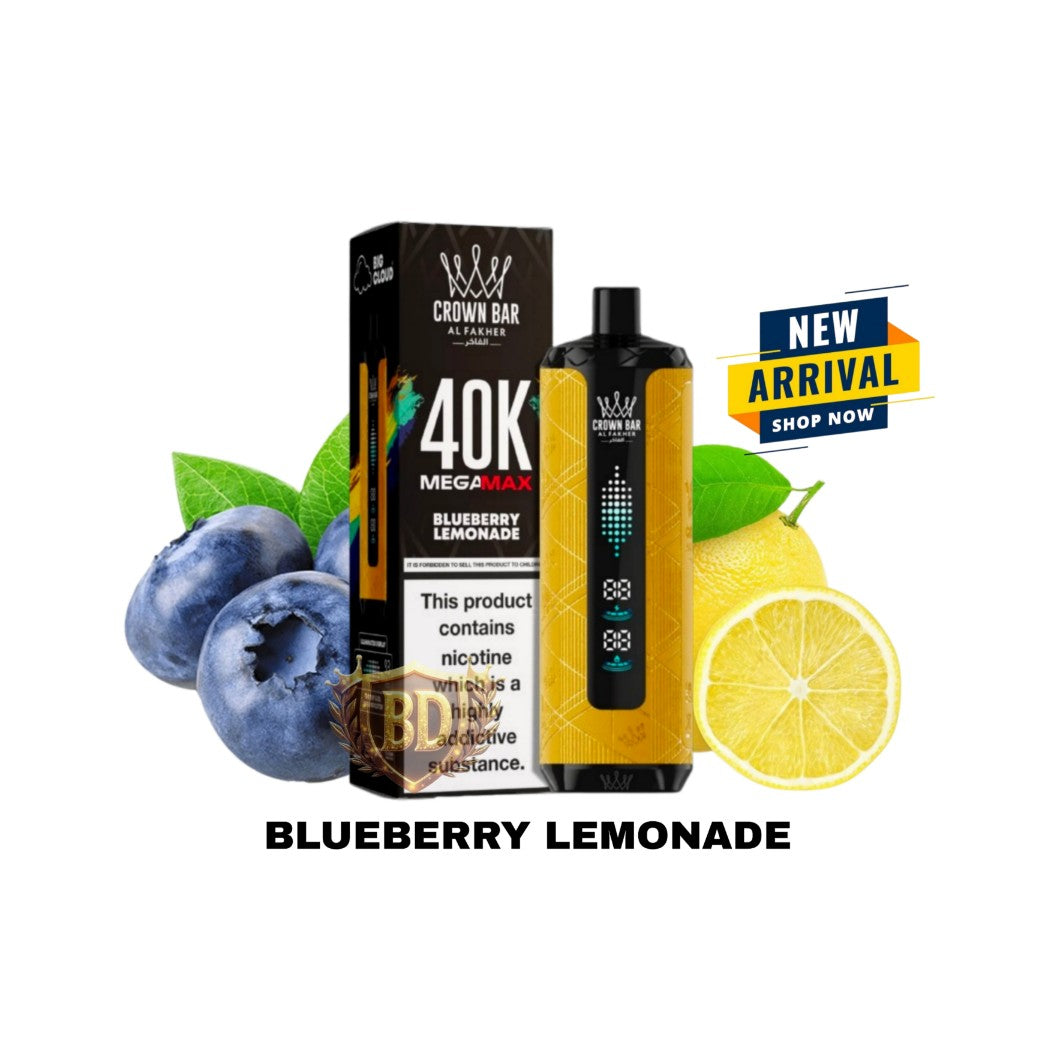 Al Fakher Crown Bar Mega Max 40000 Puffs Blueberry Lemonade