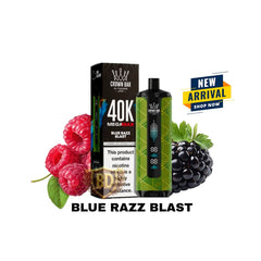 Al Fakher Crown Bar Mega Max 40000 Puffs Blue Razz Blast