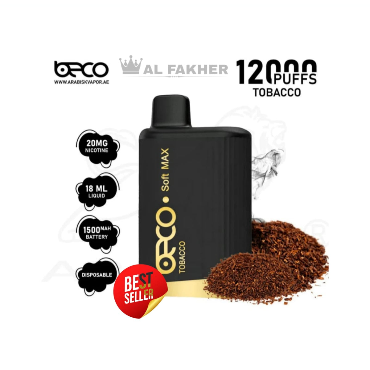 Beco Soft Max 12000 Puffs Tobacco