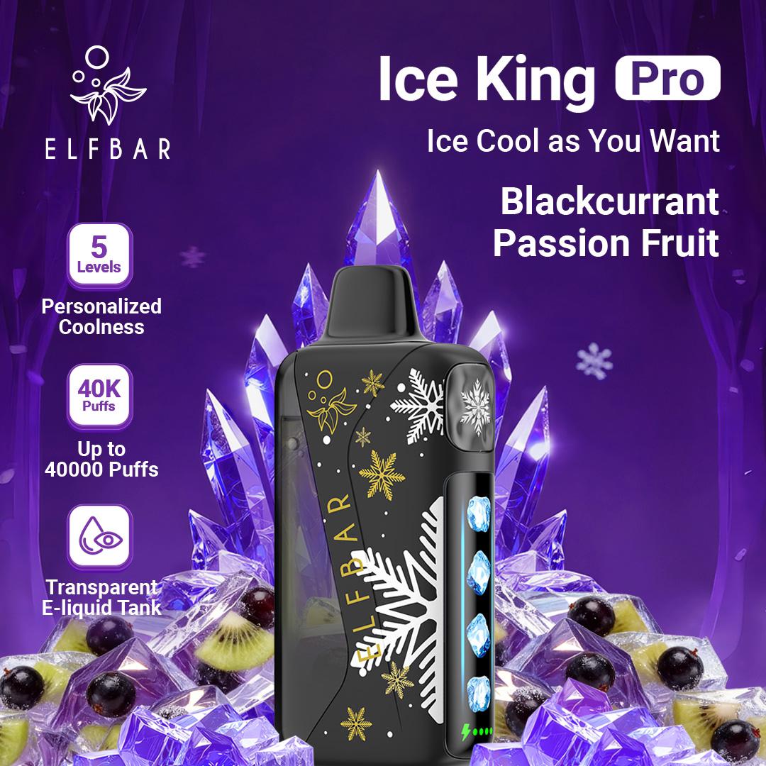 ELFBAR Ice King Pro 40000 Puffs Blackcurrant Passion Fruit