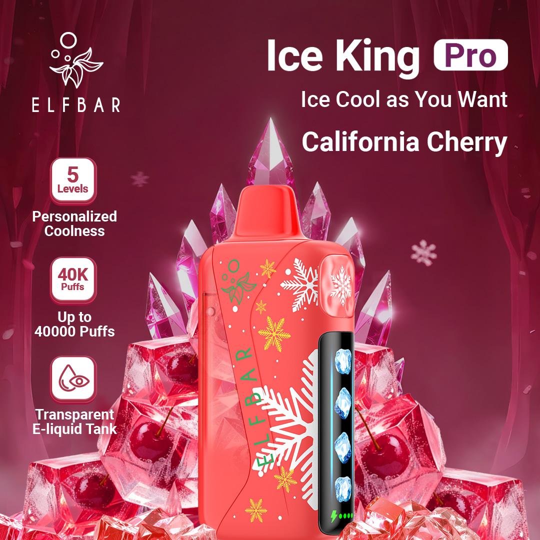 ELFBAR Ice King Pro 40000 Puffs California Cherry