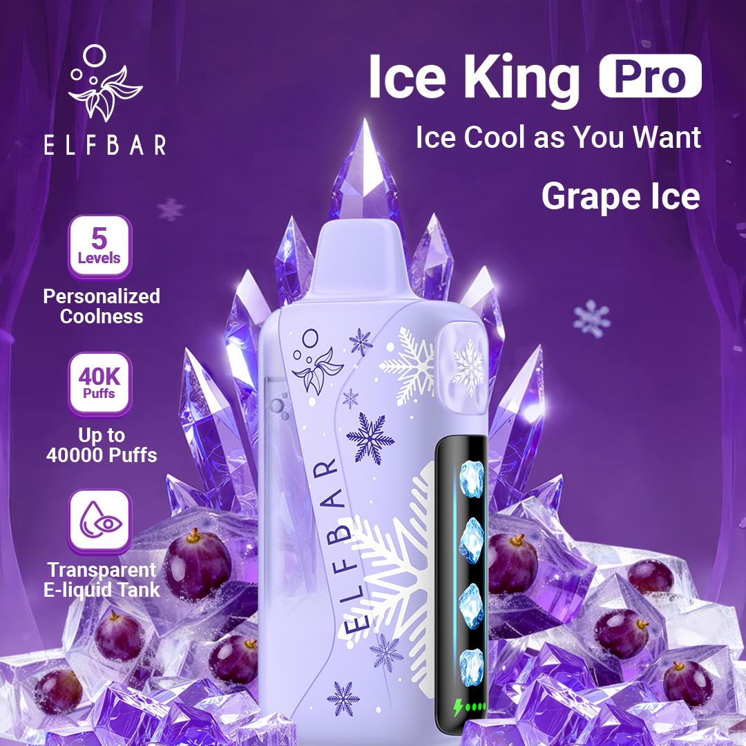 ELFBAR Ice King Pro 40000 Puffs Grape Ice