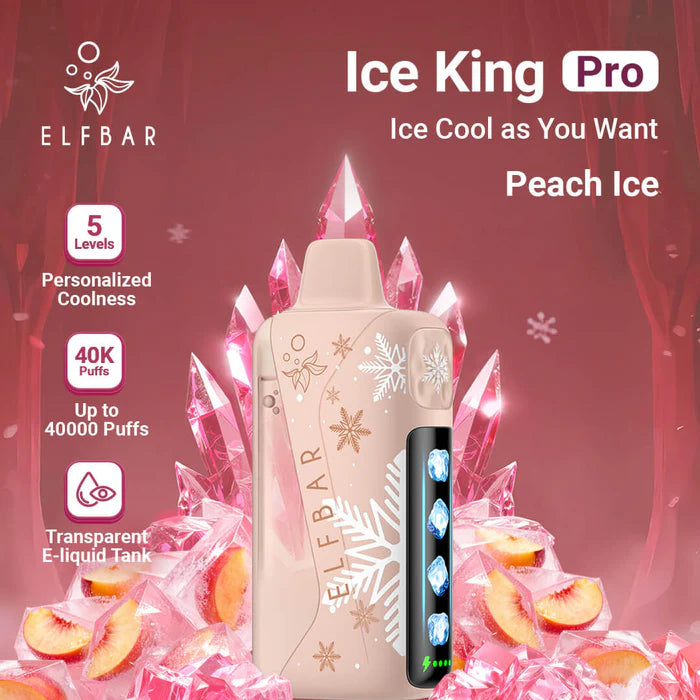 ELFBAR Ice King Pro 40000 Puffs Peach Ice