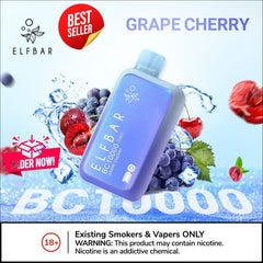 ELF BAR 10000 Puffs Grape Cherry Disposable Vape in Dubai UAE