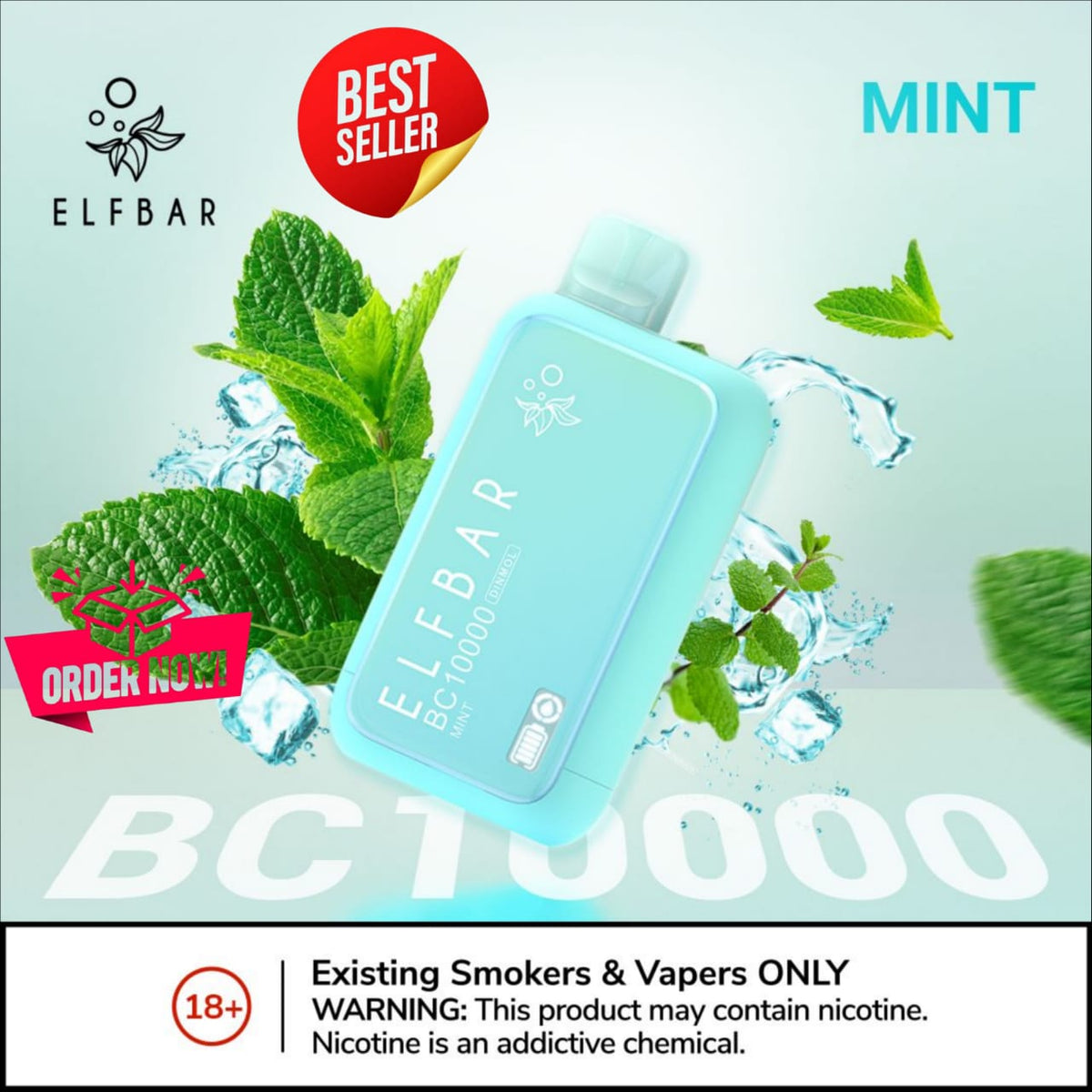 ELF BAR 10000 Puffs Mint Disposable Vape in Dubai UAE