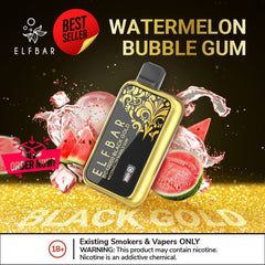 ELF BAR 10000 Puffs Watermelon Bubble Gum Disposable Vape in Dubai UAE