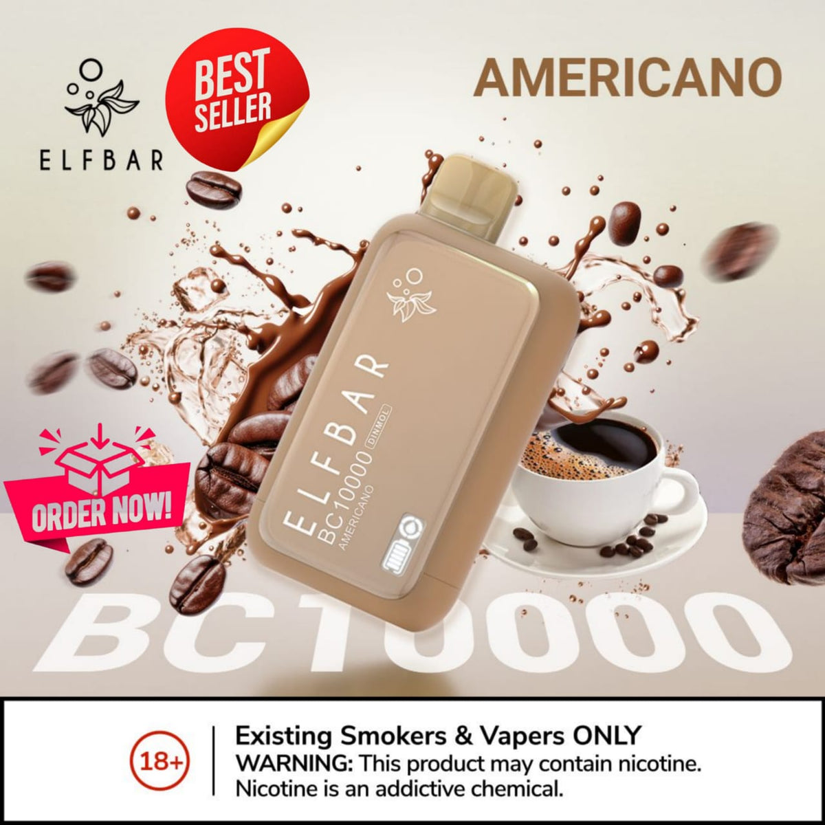 ELF BAR 10000 Puffs Americano Disposable Vape in Dubai UAE