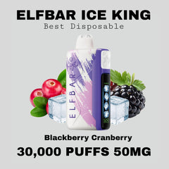 Best ELFBAR Ice King 30K Puffs Blackberry Cranberry in Dubai UAE