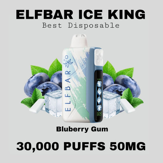 Best ELFBAR Ice King 30K Puffs Blueberry Gum in Dubai UAE