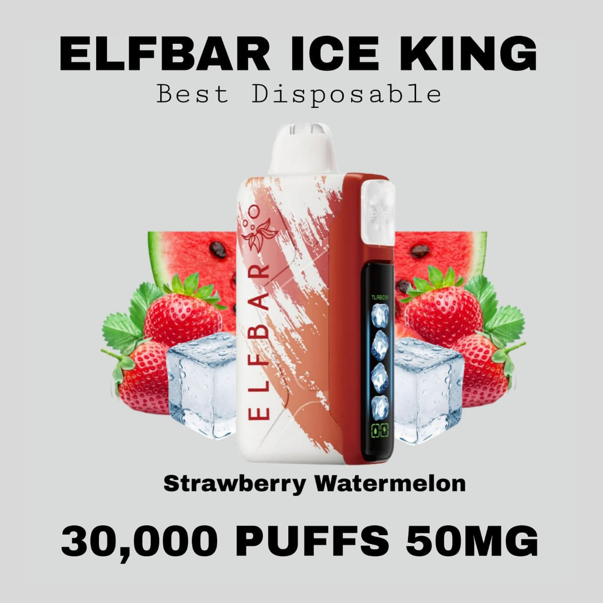 Best ELFBAR Ice King 30K Strawberry Watermelon in Dubai UAE