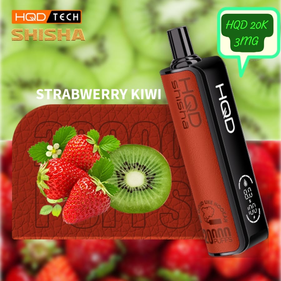 HQD Shisha 20000 Puffs Strawberry Kiwi