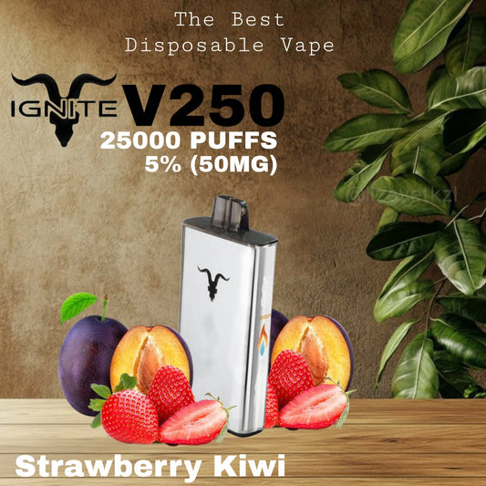 IGNITE V250 Strawberry Kiwi 25000 Puffs Disposable Vape in UAE